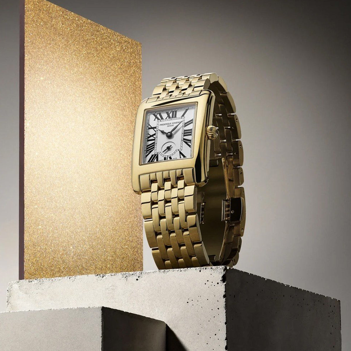 FREDERIQUE CONSTANT Mod. CLASSIC CARRÉE SMALL SECOND FC-235S2C5B Armbanduhr Rot ansicht-3