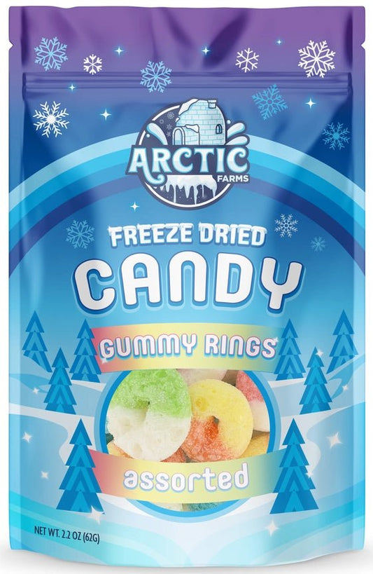 Freeze Dried Candy Fruchtgummiringe gemischt - Candyshop.ch