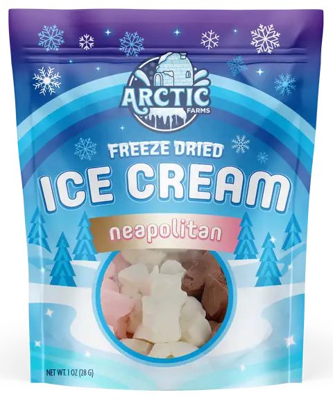 Freeze Dried Eiscreme Stückchen Neapolitan ice Cream Sorbet - Candyshop.ch