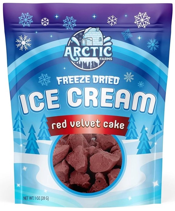 Freeze Dried Eiscreme Stückchen Red Velvet Cake - Candyshop.ch