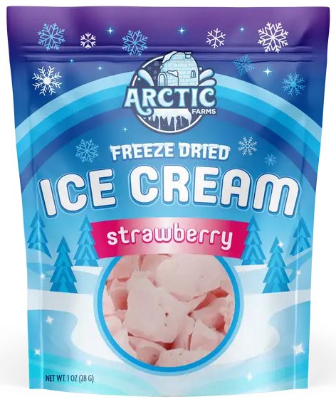 Freeze Dried Eiscreme Stückchen Strawberry - Candyshop.ch