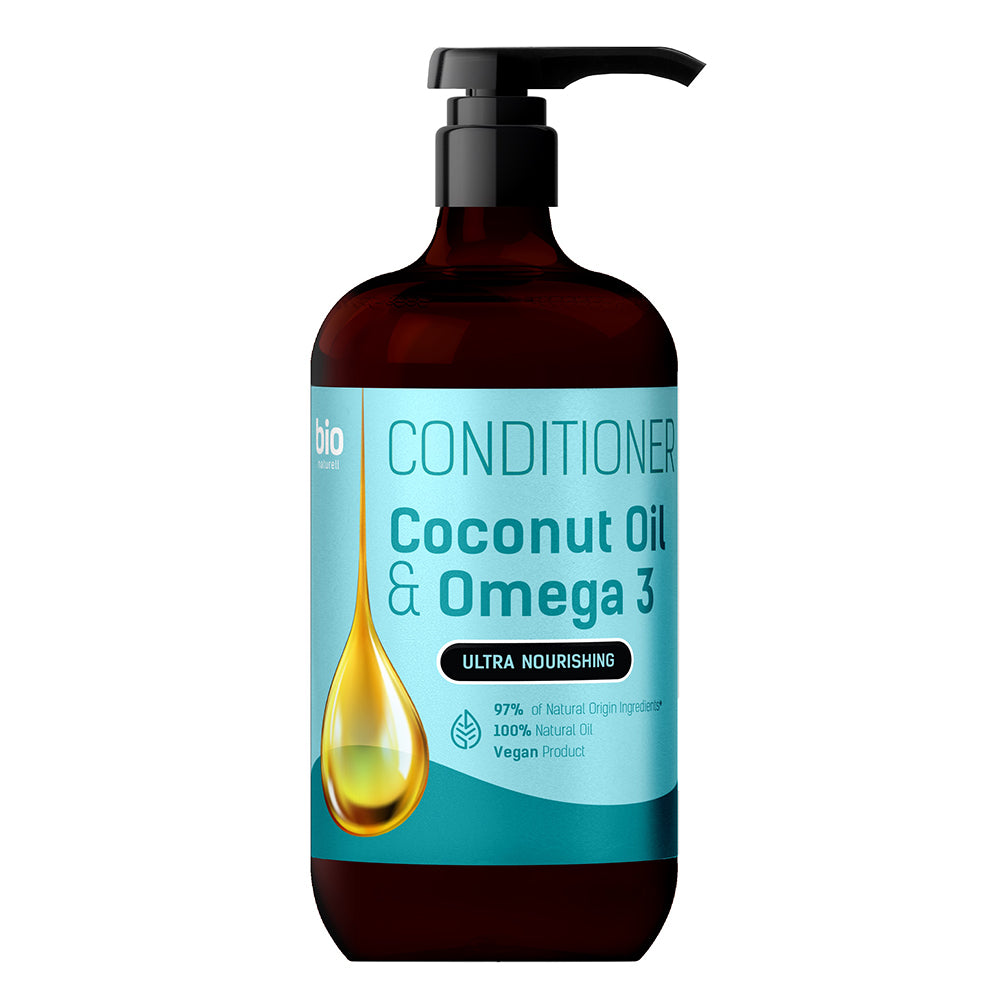 Bio Naturell Bio Naturell, Bio Naturell, Coconut Oil & Omega 3, Haarshampoo, Nährend, Hydrierend, 946 ml Regular