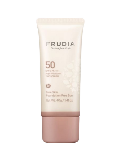 Frudia Bare Skin Flüssige Grundierung SPF 50+ – Natürliche Aufhellung & Schutz, 40 ml