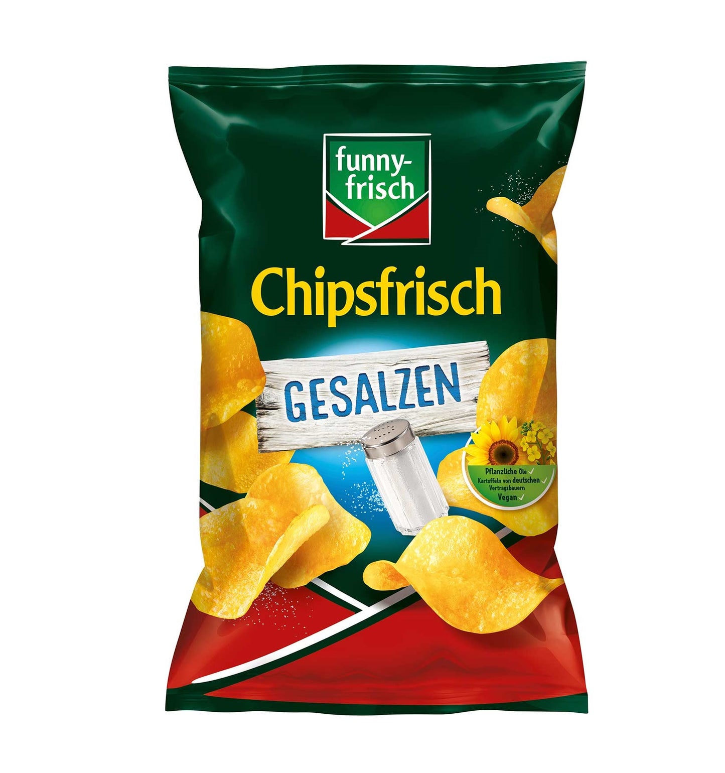 funny-frisch Chipsfrisch gesalzen 150g Kartoffelchips, gesalzen  MHD: 08.06.2026