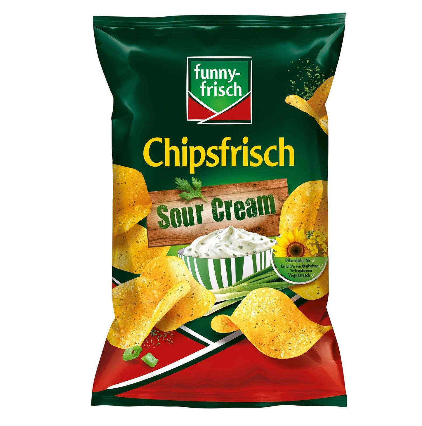 Funny-Frisch Chipsfrisch Sour Cream Kartoffelchips 150g