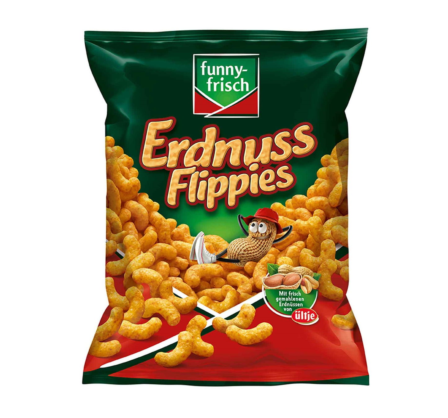 funny-frisch Erdnuss Flippies 175g Knabber-Snack mit frisch gemahlenen Erdnüssen