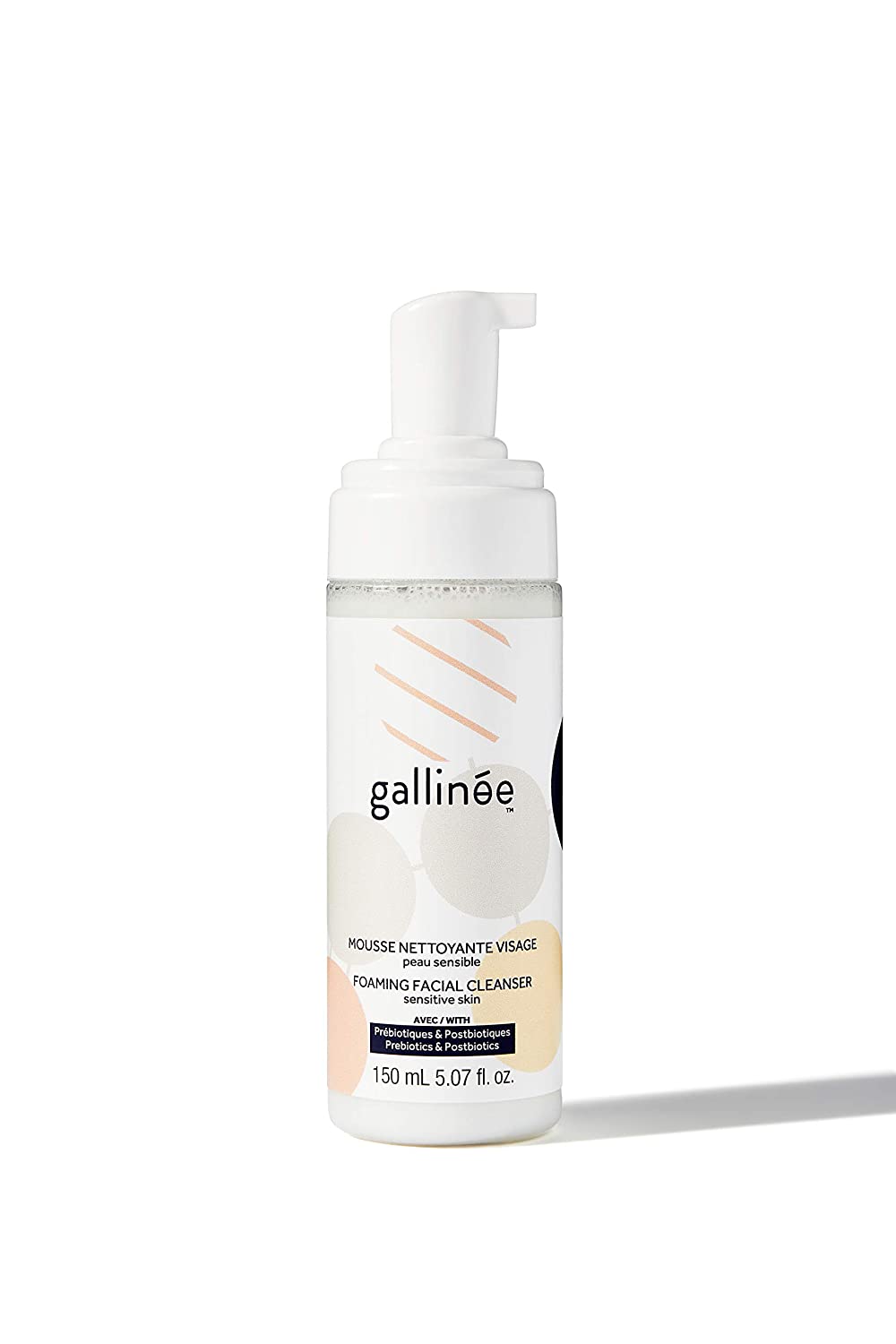 Gallinee, Microbiome Skincare, Präbiotika und Postbiotika, Reinigung, Reinigende Schaumcreme, 150 ml