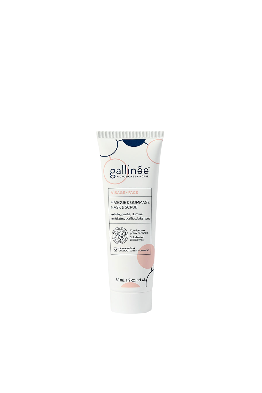 Gallinee Microbiome Peelingmaske 50 ml – Sanfte Reinigung für strahlende Haut
