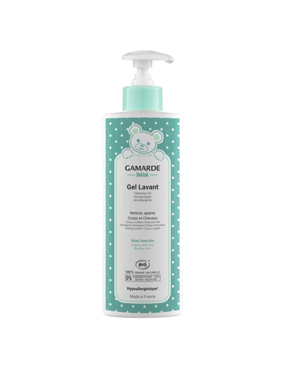 Gamarde Gamarde, Baby, Bio, Hydratisiert, Duschgel, Körper & Haar, 400 ml Regular