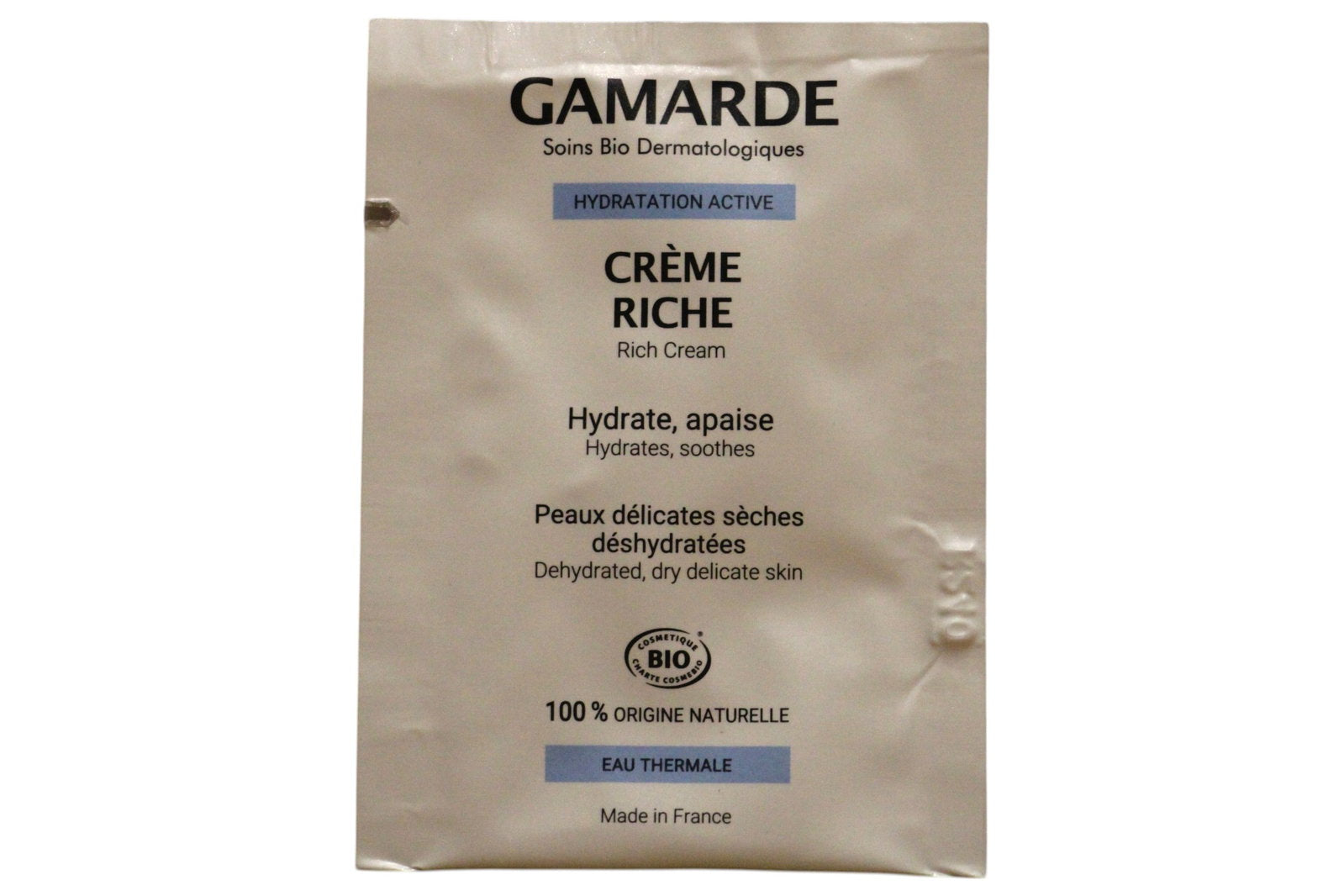 Gamarde Gamarde, Gamarde, Bio, Hydratisierend, Sahne, Für das Gesicht, 3 ml *Muster Sample