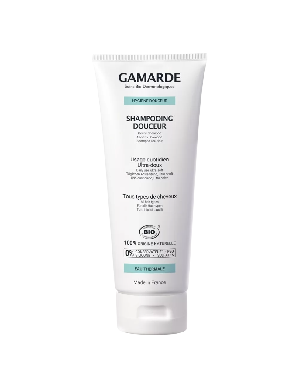 Gamarde Gamarde, Hygiene, Bio, Haarshampoo, Sanfte Reinigung, 200 ml Regular