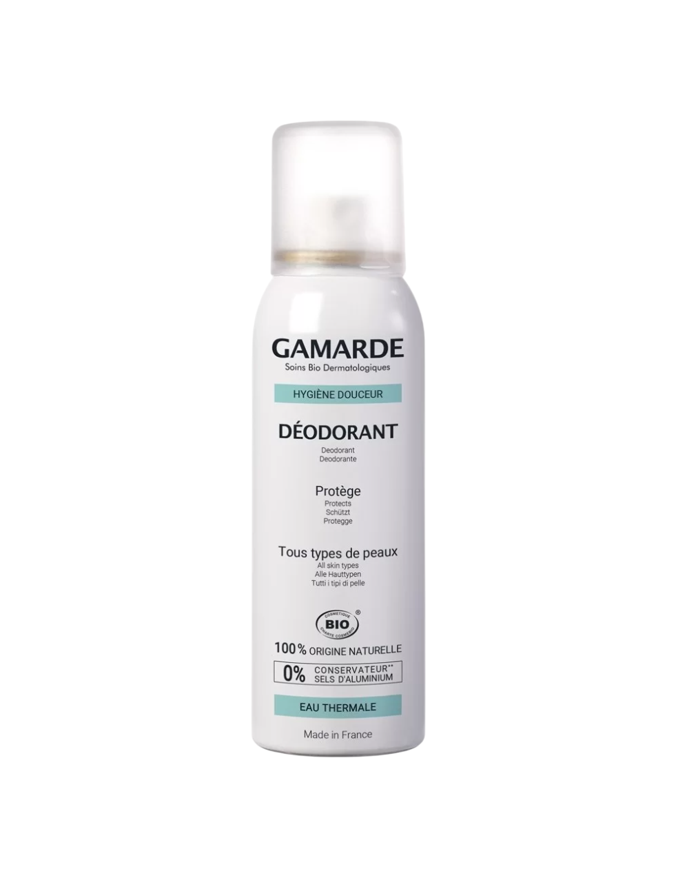 Gamarde Gamarde, Hygiene, Bio, Beruhigend, Frisch, Deodorant Spray, Unisex, 100 ml Regular