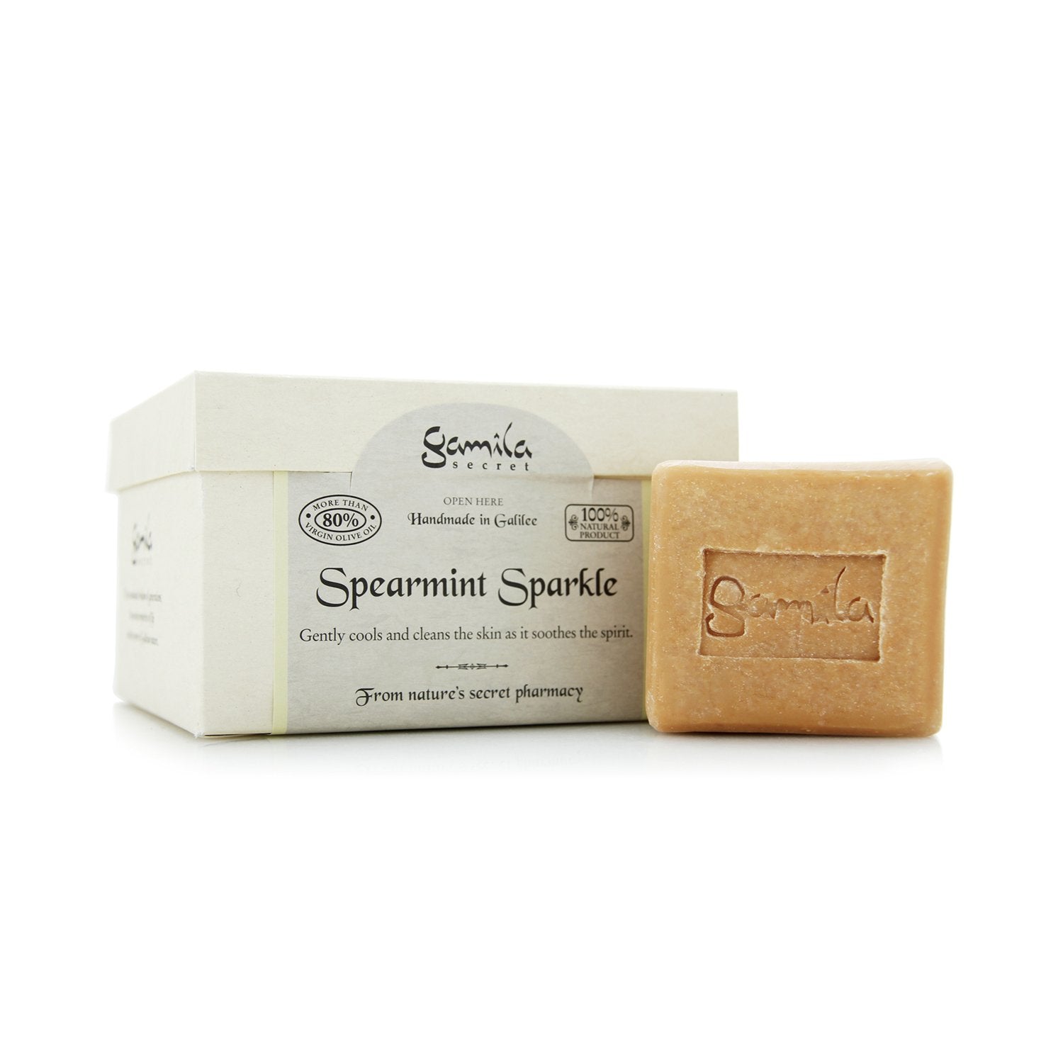 Gamila Secret Gamila Secret, Spearmint Sparkle, Reinigung, Duftende Seifenstück, Für Gesicht & Körper, 115 g Regular