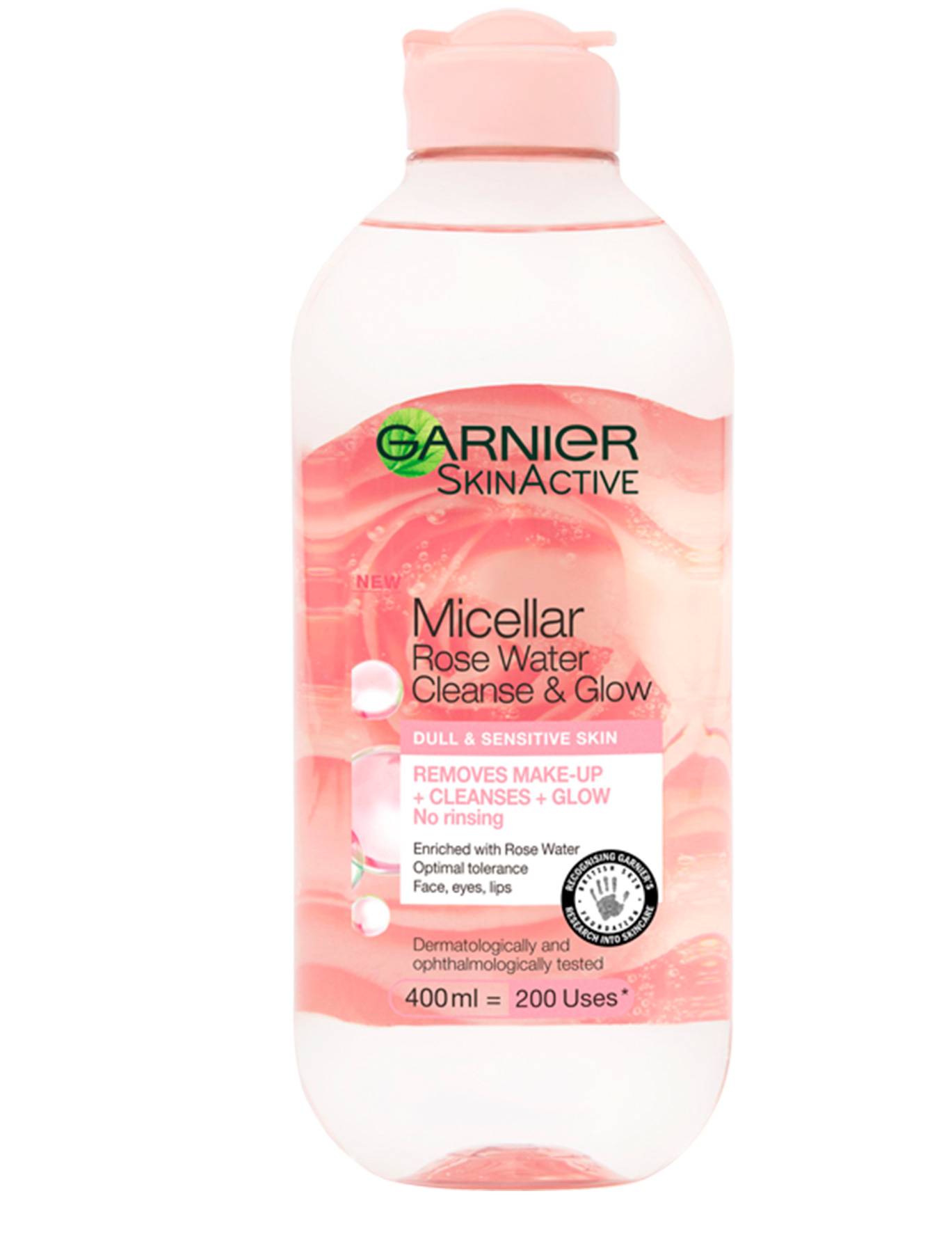 Garnier Rose Glow Mizellenwasser 400 ml – Sanfte Reinigung & Glow für alle Hauttypen