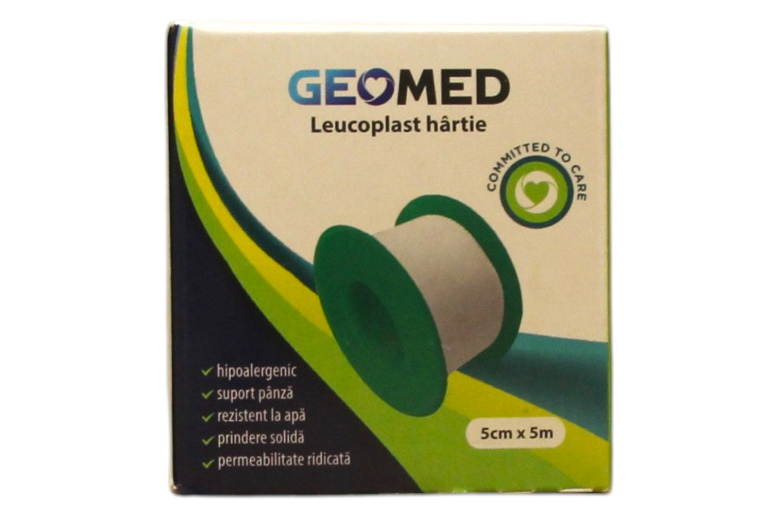 Geomed Geomed, Geomed, Leukoplast, Papier, 5 cm x 5 m Regular