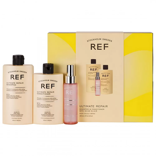 Ref Stockholm Haarpflegeset Gift Box Set Ref Stockholm: Ultimate Repair, Sulfates-Free, Hair Shampoo, Repairing & Strengtheni