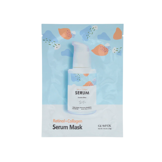 Glamfox Glamfox, Double Effect, Kollagen, Hydrating & Firming, Gesichtsmaske, Für das Gesicht, 25 g Regular