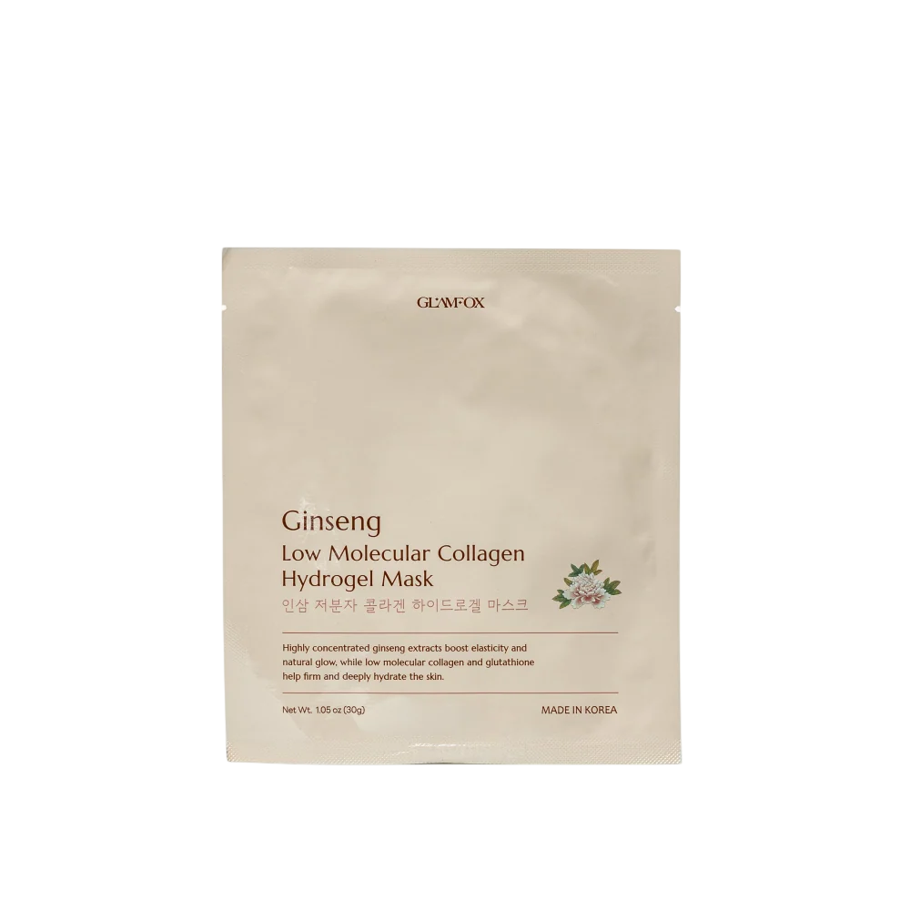 Glamfox Glamfox, Ginseng, Hydrating, Firming, Brightening, Revitalising, Hydrogel, Gelmaske, Für das Gesicht, 30 g Regular
