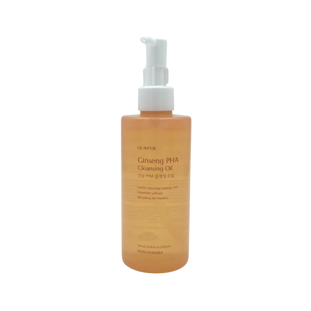 Glamfox Glamfox, Ginseng, PHA, Beseitigt Unreinheiten, Reinigungsöl, Für das Gesicht, 200 ml Regular