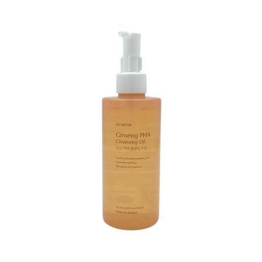 Glamfox Glamfox, Ginseng, PHA, Beseitigt Unreinheiten, Reinigungsöl, Für das Gesicht, 200 ml Regular