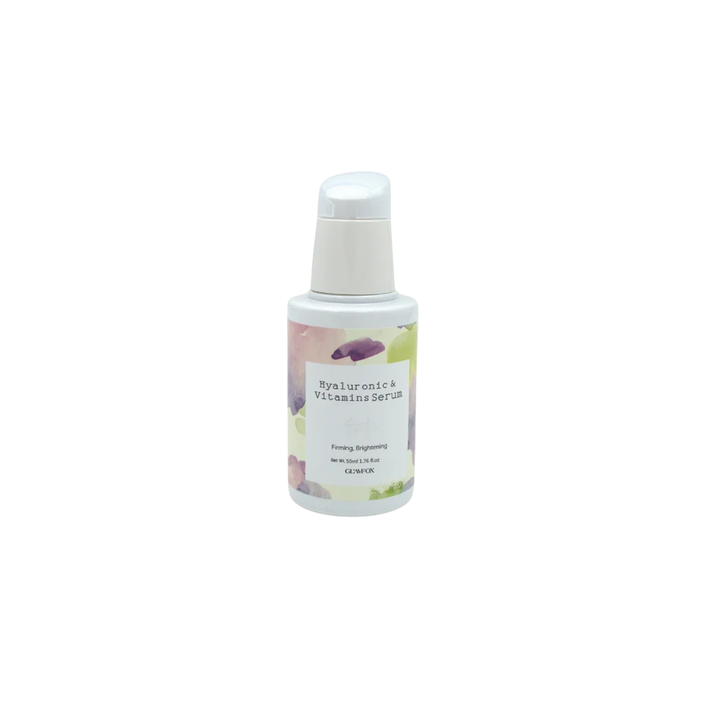 Glamfox Glamfox, Hyaluronic & Vitamins, Hydratisierend, Täglich, Serum, Für das Gesicht, 50 ml Regular