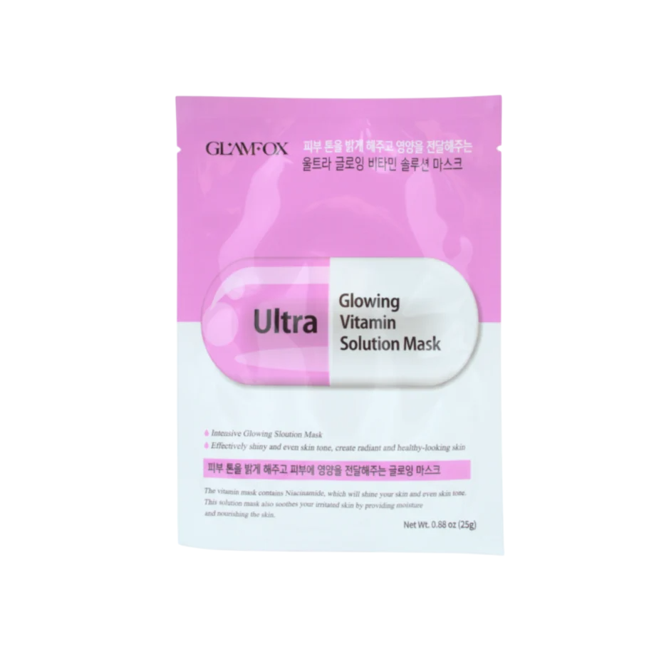 Glamfox Glamfox, Ultra, Leuchtend, Gesichtsmaske, Für das Gesicht, 25 g Regular