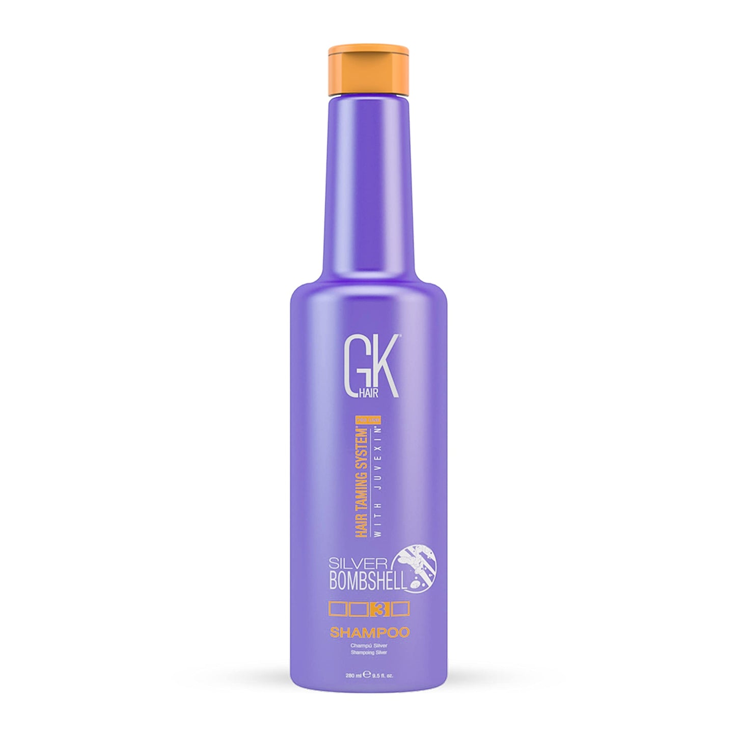 Global Keratin Silver Bombshell Shampoo 280 ml – Neutralisiert Gelbtöne für strahlend schönes Haar