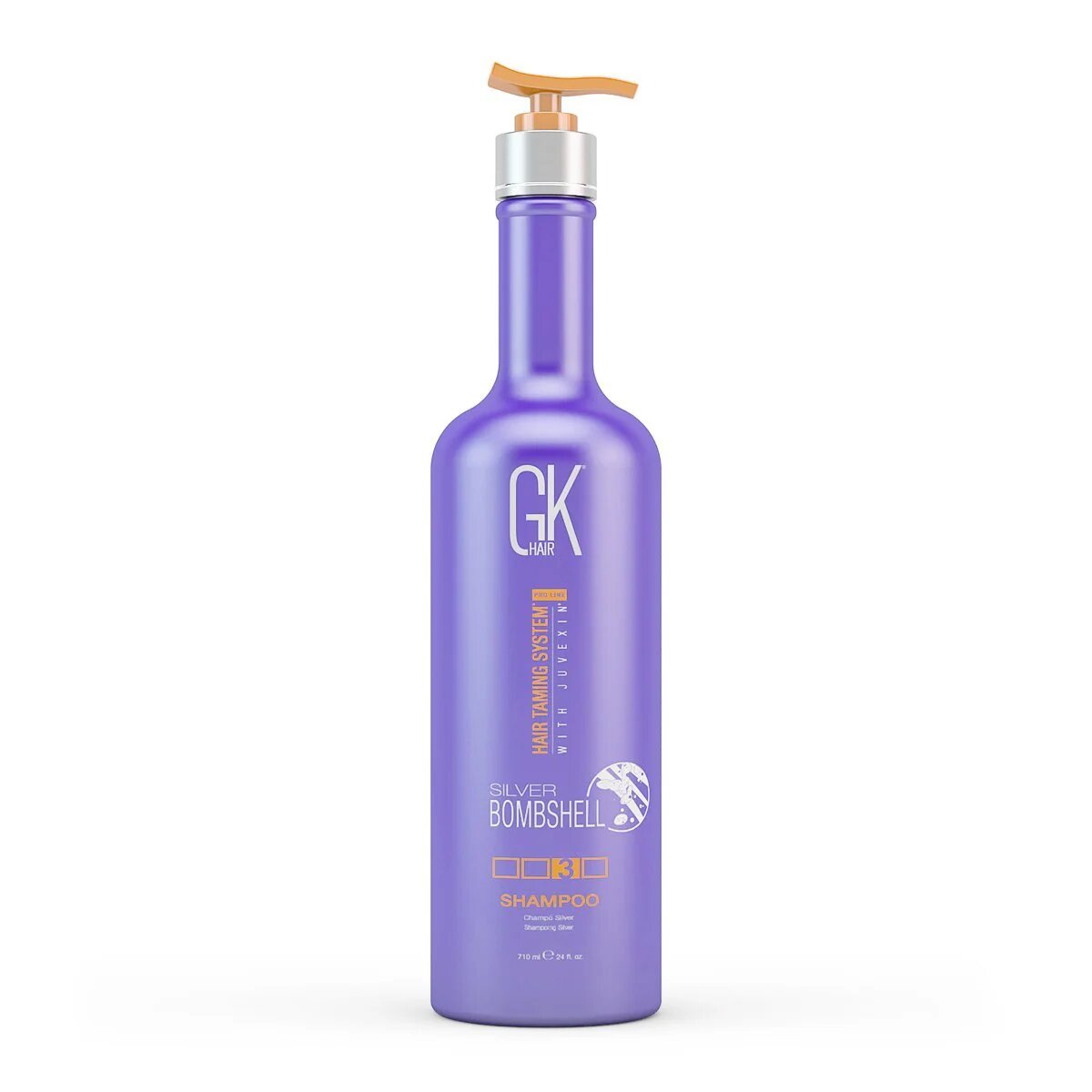 Global Keratin Silver Bombshell Shampoo 710 ml – Gelbstich Neutralisierung für strahlendes Haar