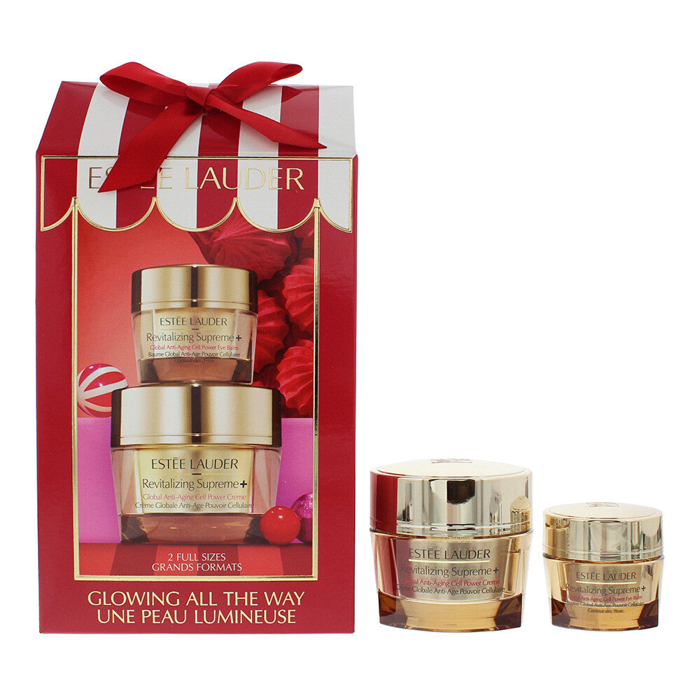 Estee Lauder Hautpflegeset Glowing All The Way Set Estee Lauder: Revitalizing Supreme+, Anti-Aging, Cream, For Face, 50 ml + 