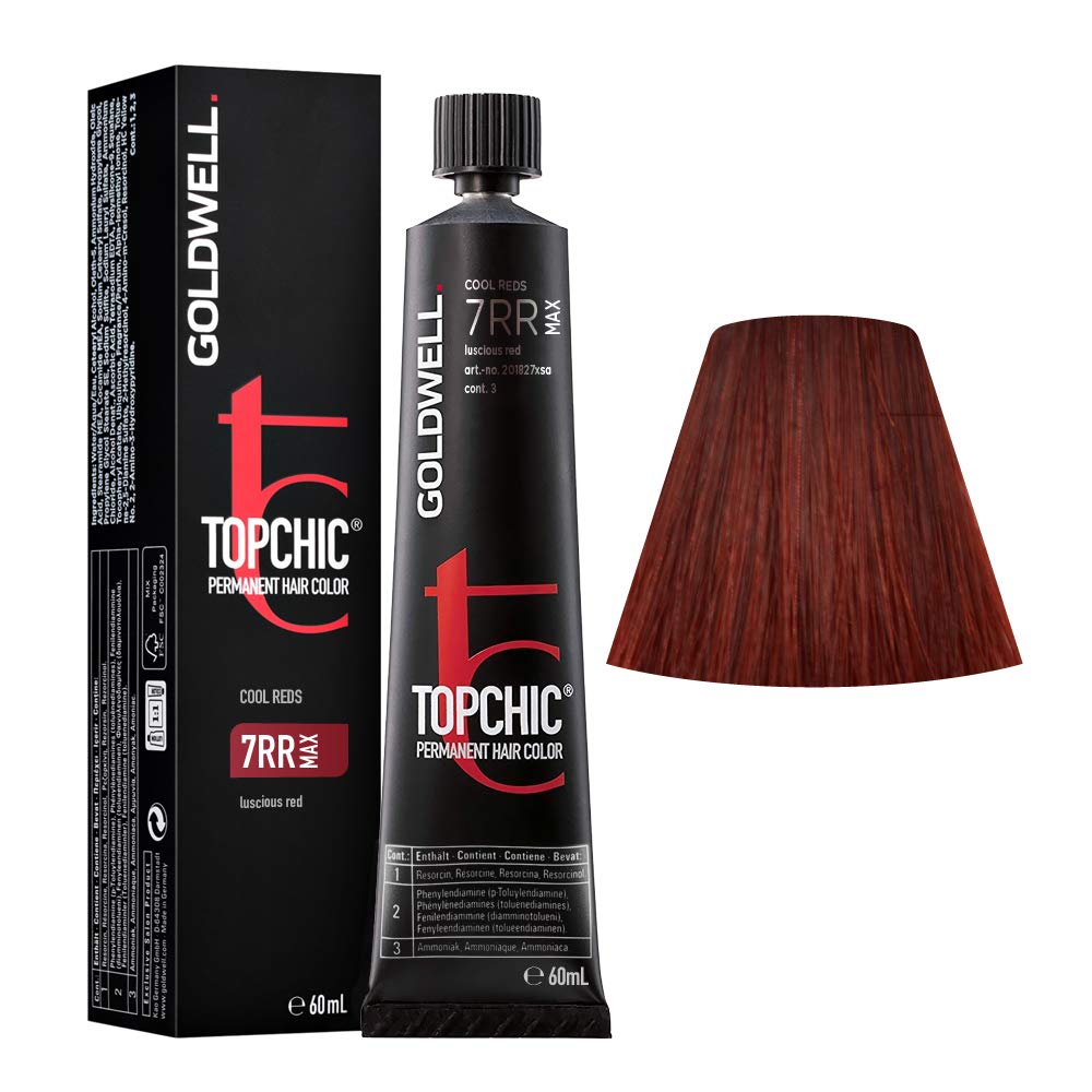 Goldwell TopChic 7RR Red Passion – Permanente Haarfarbe für intensive rote Nuancen