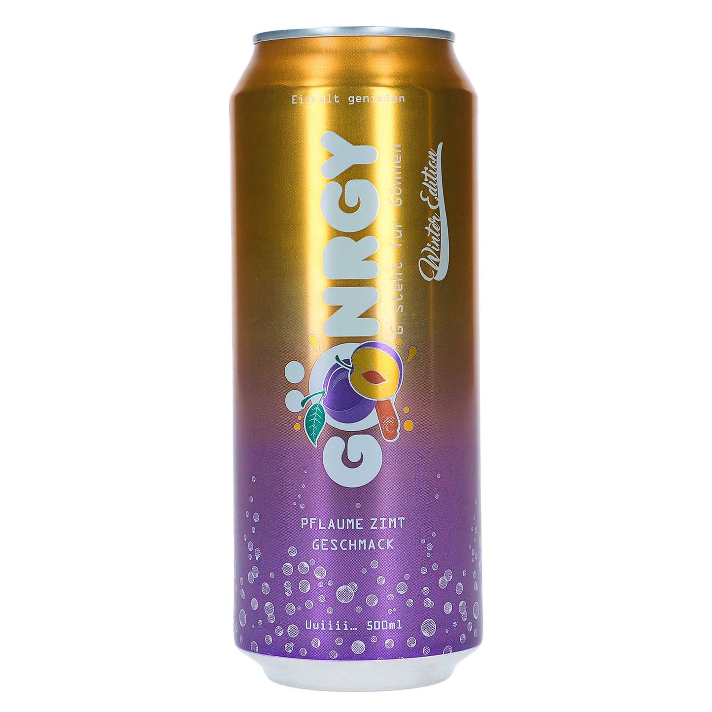 Gönrgy Energy Pflaume Zimt 500ml Zuckerfreier Energydrink - Candyshop.ch