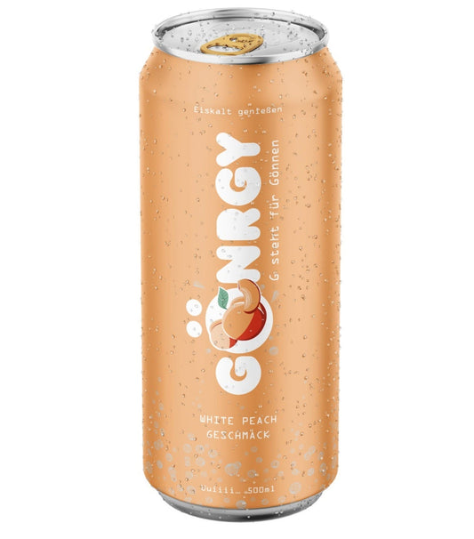 Gönrgy Energy White Peach 500ml Zuckerfreier Energy-Drink - Candyshop.ch