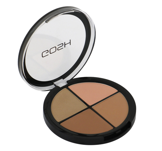 Gosh Gosh, Contour`N Strobe Kit, Highlighter & Rouge Palette 2-in-1, 002, Mittel, 15 g Regular
