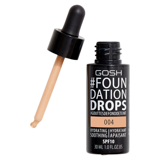 Gosh Gosh, Drops, Flüssige Grundierung, 004, Natürlich, SPF 10, 30 ml *Tester