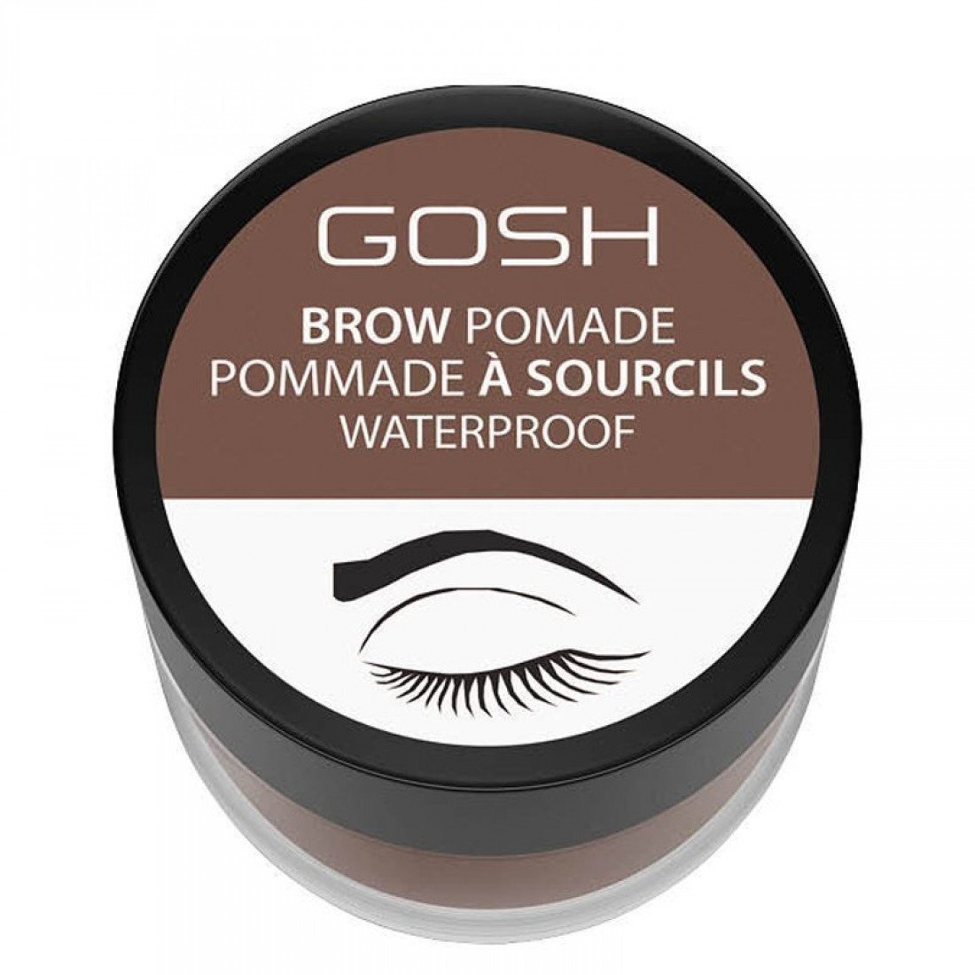 Gosh Gosh, Gosh, Wasserdicht, Augenbrauenpomade, 001, Braun, 4 ml Regular