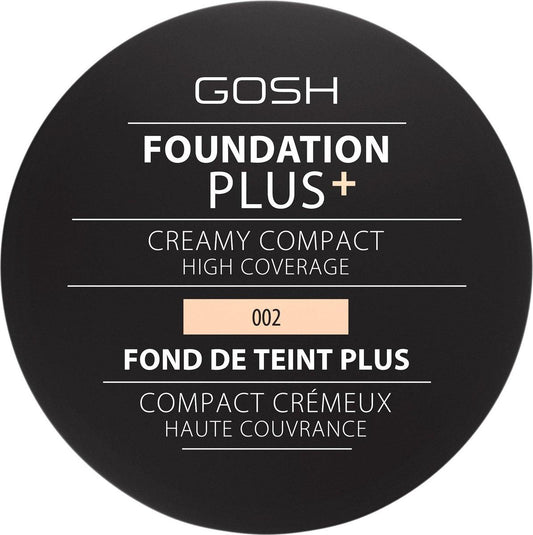 Gosh Gosh, Plus, Kompakt-Foundation, 002, Elfenbein, 9 g Regular
