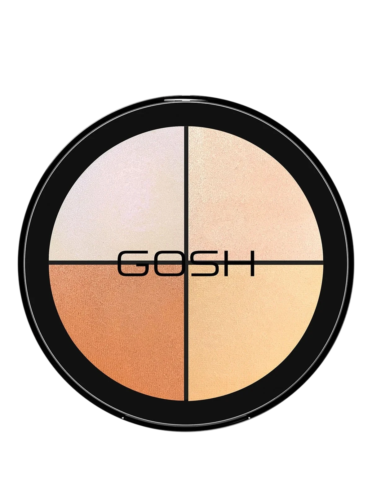 Gosh Gosh, Strobe'n Glow Kit, Illuminating, Glow, Brightening, Gesichtspalette, 001, 4 Schattierungen, 15 g Regular