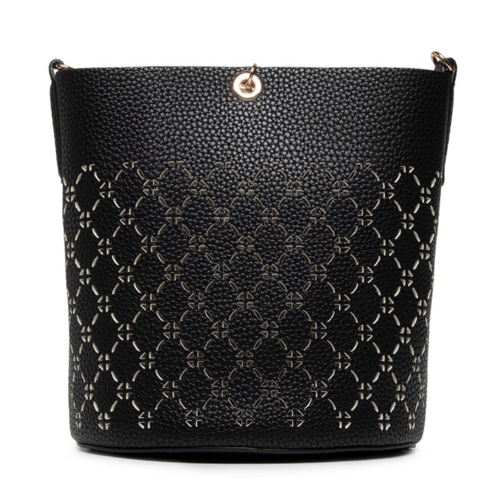 Guess, Amara, Kunstleder, Textilrucksack, Schwarz, XG849301, Für Frauen, 18/21 x 20 x 14 / 14/18 x 17,5 x 6,5 cm
