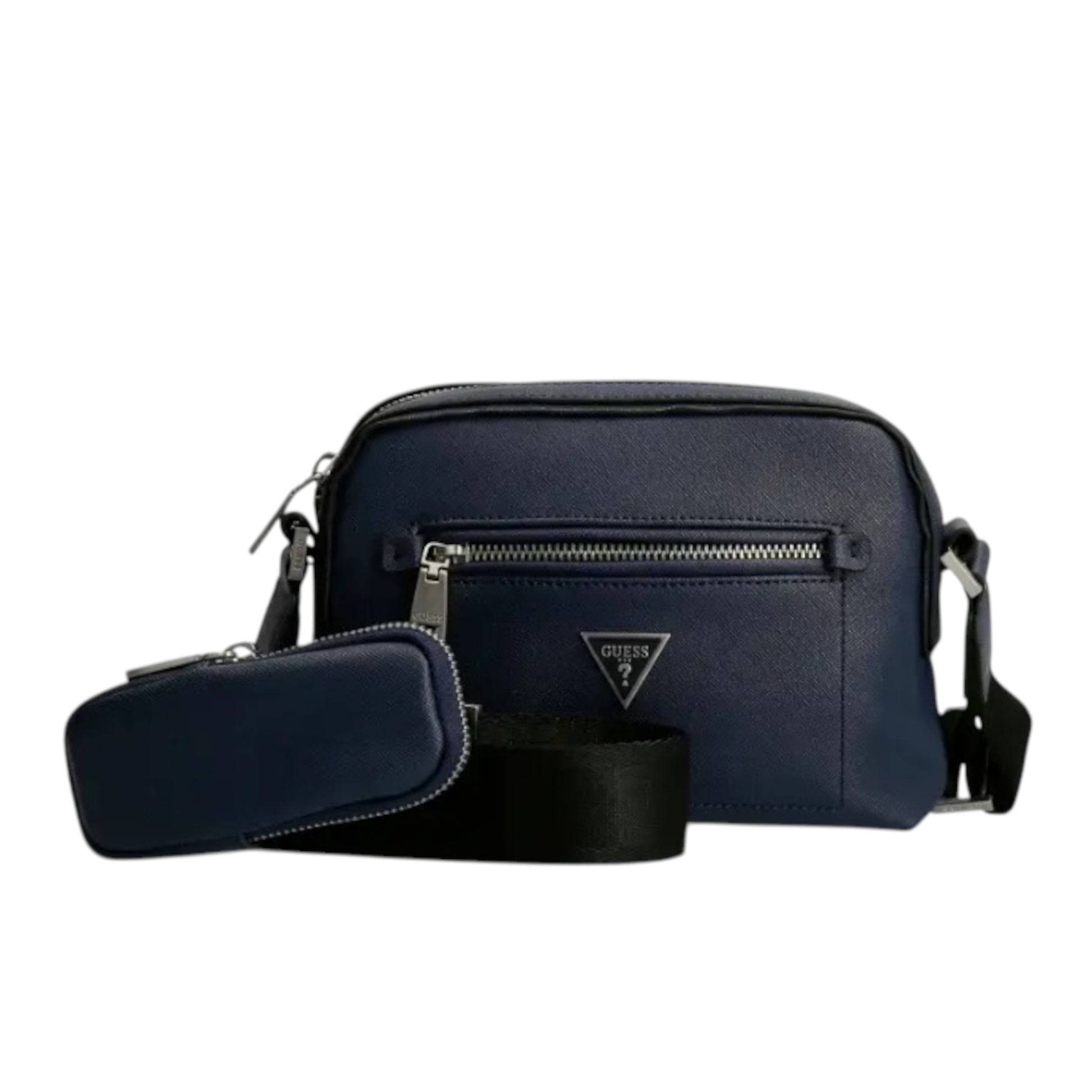 Guess Guess Certosa Kunstleder Textil-Umhängetasche Blau 19,5 x 22,5 x 132 cm Mode / Taschen & Rucksäcke / Textil-Umhäng