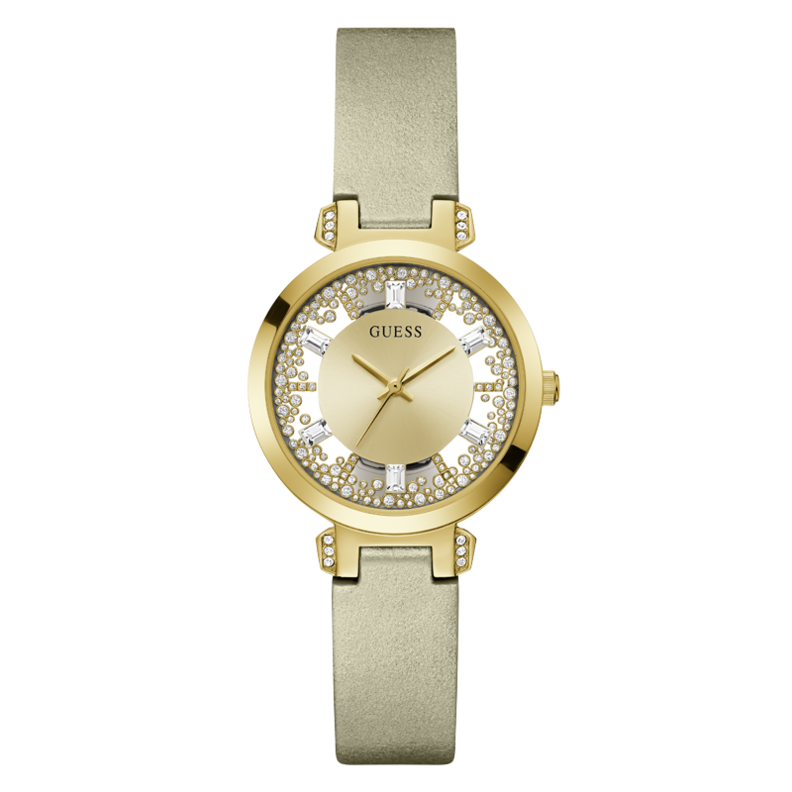 GUESS CRYSTAL CLEAR GW0535L4 Only Time Armbanduhr 38 mm Gold