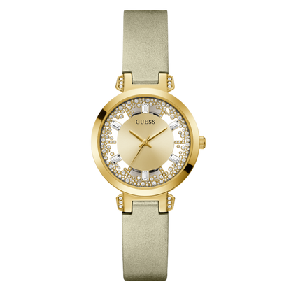 GUESS CRYSTAL CLEAR GW0535L4 Only Time Armbanduhr 38 mm Gold