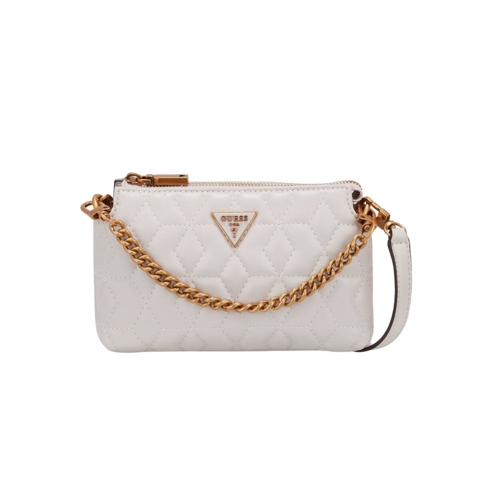 Guess Guess, Elenia, Mini, Textil-Umhängetasche, Stein, QB867772, Für Frauen Regular