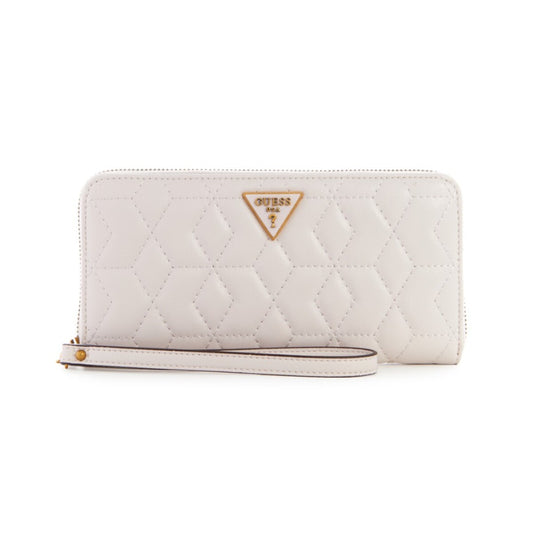 Guess Guess, Elenia, Textilbrieftasche, SLG Großer Reißverschluss, Stein, Für Frauen Regular