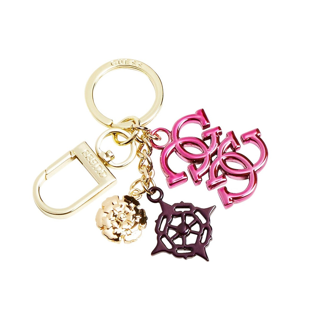 Guess, Guess, Multi, Metallschlüsselanhänger, RW7427, Fuchsie