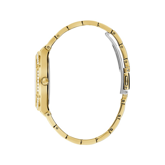GUESS Damen Quarzuhr aus Edelstahl mit SS IP Gold 36 mm – Produktansicht