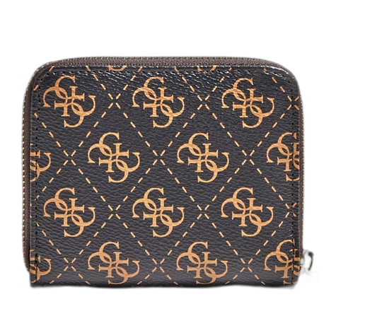 Guess Guess, Kamryn, Textilbrieftasche, SLG Kleiner Reißverschluss, Braun, Für Frauen Regular