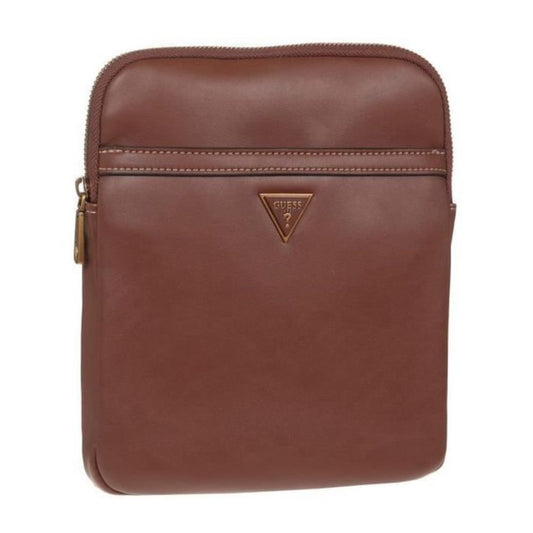 Guess Guess, Scala, Kunstleder, Textiltasche, Braun, HMSCALP2223BRO, Für Männer, 20 x 22,5 x 2,5 cm Regular