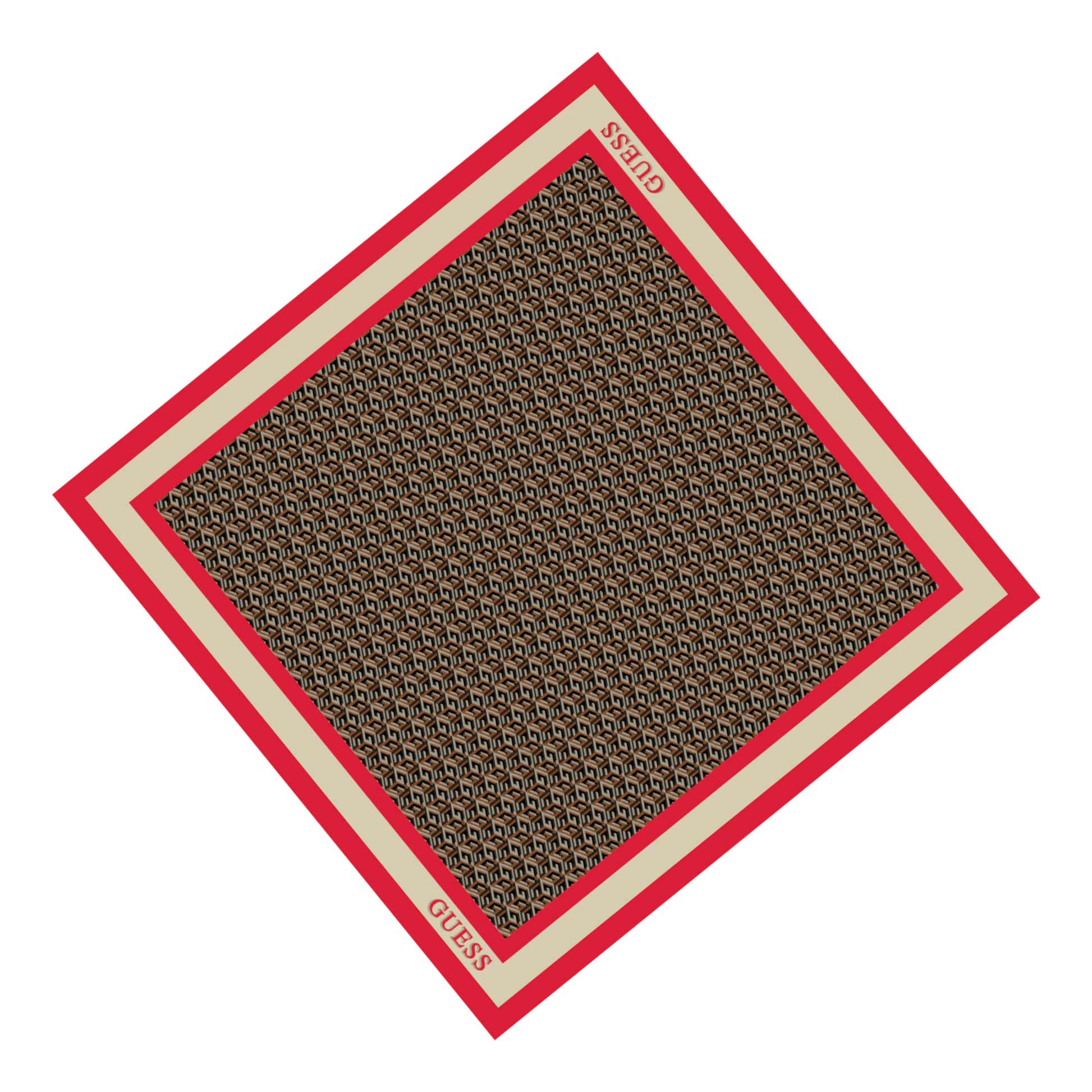 Guess Guess, Silvana, Textilschal, Rot, 90 x 90, Für Frauen Regular