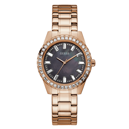 GUESS SPARKLER GW0111L3 Only Time Armbanduhr 38 mm Gold ansicht-2
