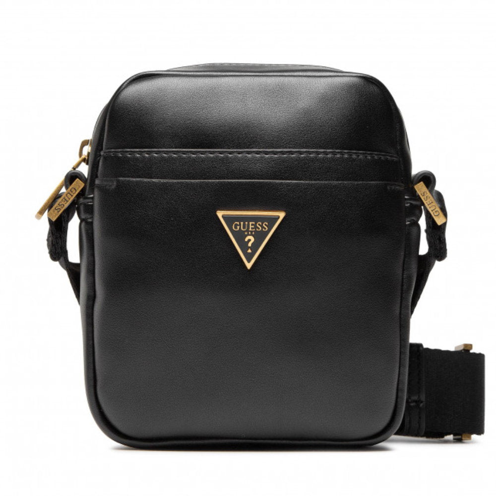 Guess Guess, Tracolla, Textiltasche, Schwarz, HMESCAP2215BLA, Für Männer, 18 x 14 x 5 cm Regular